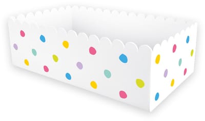 LUQ – Party Dots Snack Box – 6 Stuks – Luxe Traktatie Doosjes – Feest Versiering – Gebruiksklaar – Verjaardag-Babyshower