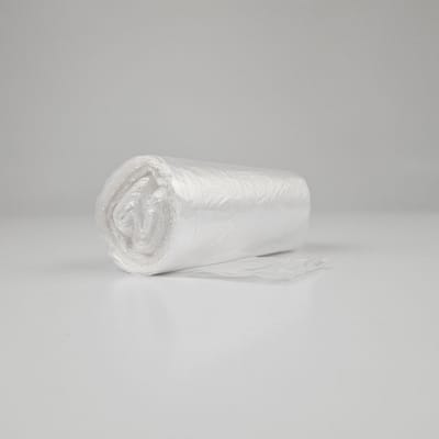 Transparante Vuilniszakken 10 Liter | 120 Zakken | Handvat | HDPE | 10 My | 39x42 cm - Vuilniszakken met Handvaten, 10 Liter Afvalzakjes, Doorzichtige Vuilniszakken