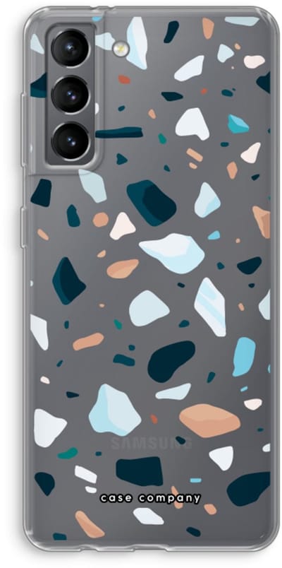 Case Company® - Hoesje geschikt voor Samsung Galaxy S21 hoesje - Terrazzo N°13 - Soft Cover Telefoonhoesje - Bescherming aan alle Kanten en Schermrand