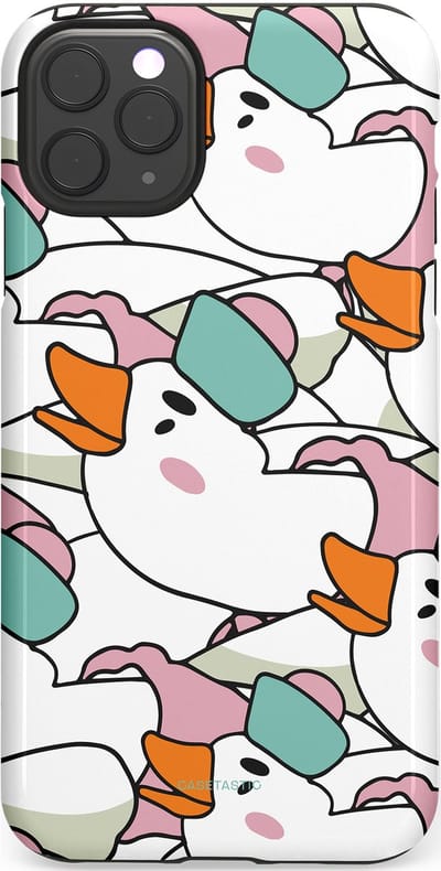Casetastic Hoesje Geschikt voor Apple iPhone 11 Pro Max - Stijlvolle Beschermende Duo-layer Case - Gansmatroos