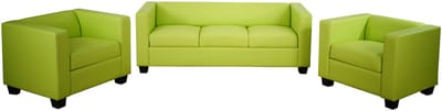 3-1-1 Bankstel Bankstel Loungebank Lille ~ kunstleer, lichtgroen