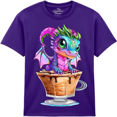 KIDS Draak Mocha Latte Dragon The Coloured House KIDS T-shirt S