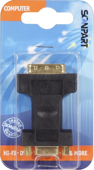 Scanpart DVI naar VGA adapter - DVI I naar VGA - Geschikt voor computer monitor - Converter