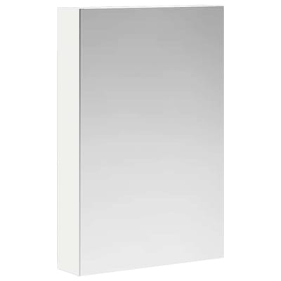 vidaXL Badkamer spiegelkast Wit 40 x 10,5 x 60,5 cm Bewerkt hout