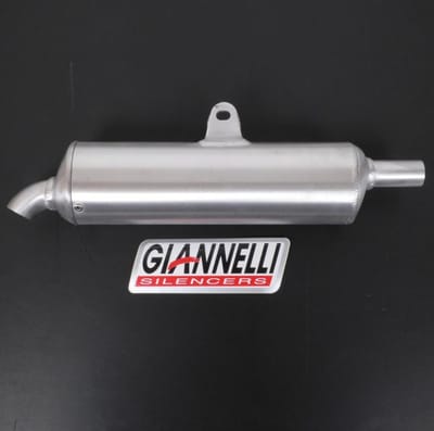 Giannelli-uitlaatdemper van aluminium met steekverbinding, diameter 22 mm, voor motorfietsen, scooters en quads, nieuw