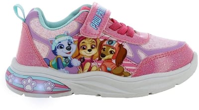 Paw Patrol - Schoenen voor meisjes met lichtjes - Everest, Liberty en Skye Sneakers voor kinderen met klittenband - Lichtgevende kindersneaker - Maat 27 - Roze