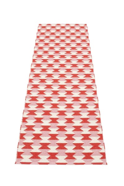 Pappelina - Dana Wendevloerkleed - koraalrood - 70 x 250 cm