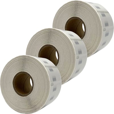 DULA Dymo Compatible labelprinter 550 labels - Transparant - 99013 - S0722400 - Adresetiketten - 3 rollen - 36 x 89 mm - 260 labels per rol