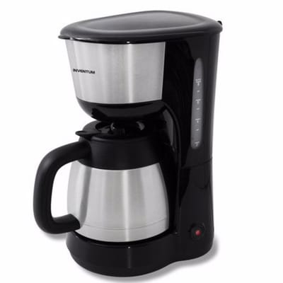 Inventum KZ618 - Koffiezetapparaat - 1 liter - 8 kopjes - Filter 1x4 - Thermoskan - Filterkoffie - Zwart/RVS