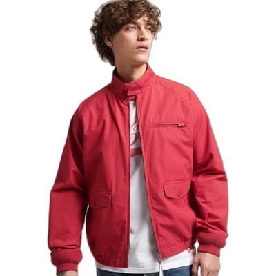 Superdry Vintage Collegiate Harrington Jas Rood XL Man