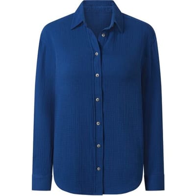 esmara Mousseline dames blouse (Blauw, 34)