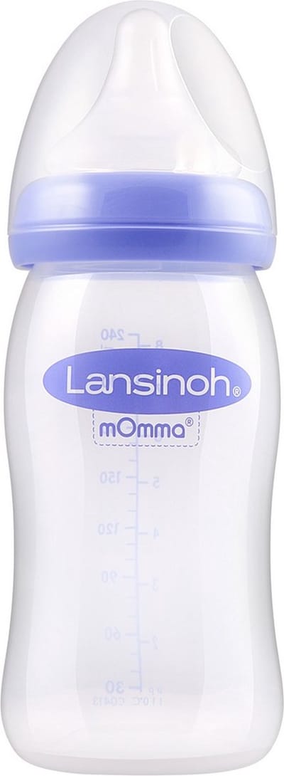 Lansinoh 240 ml - plastic fles - Natural Wave Fles 75880