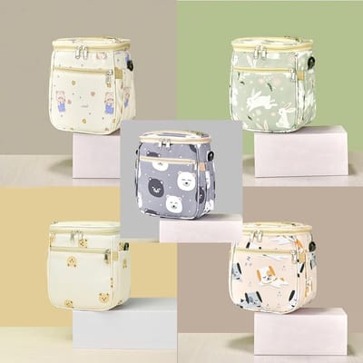 Kinder Fietsmand Stuur Fiets Accessoire - Beige Beer Decoratie Tas voor Meisjes en Jongens