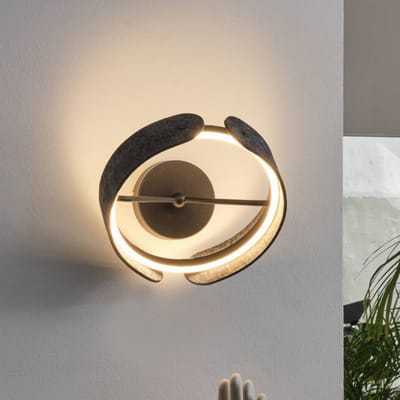 OSRAM Decor Curve Felt LED Wandlamp 20W 3000K met 530lm Grijs, Wandlamp gemaakt van Vilt en Metaal permanent geïnstalleerd