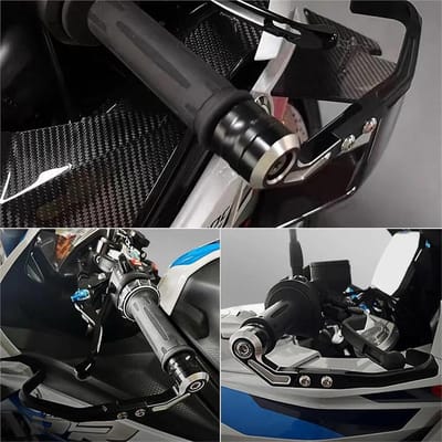 Handkappen Motorfiets - Hendel bescherming - Veilige Rit - CNC Aluminium - One Size - Grijs