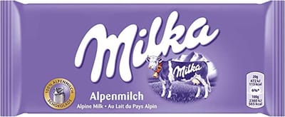 6 repen Milka chocoladereep Alpenmelk á 100 gram - Voordeelverpakking Snoepgoed