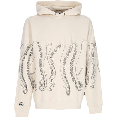Outline Hoodie Lichtgewicht herenhoodie Zwart/stoffig wit