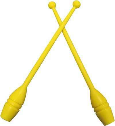 Gymnastiekknuppels - Turnkulen - Wedstrijd Gymnastiek - FIG Keurmerk - 45 cm - Geel