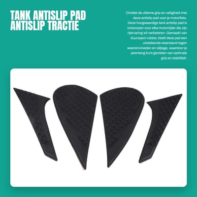 Dailygoods- Antislip Pad - Antislip Tractie Pad - Tank Sticker voor Motorfiets - Rubber - Weerbestendig - Eenvoudige Installatie - Tractiepad