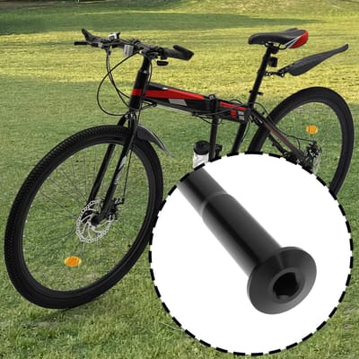 Dailygoods- Achteras Lichtgewicht Aluminium - M12x1.5 Schroefdraad - Lengte 175mm - Corrosiebestendig - Geschikt voor MTB/Racefietsen - Verbeterde Stabiliteit - Steekas