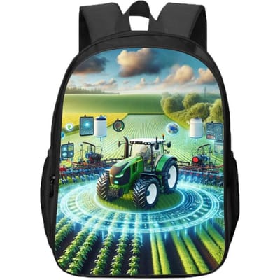 Farming Simulator Dubbellaagse Rugzakken voor Jongens en Meisjes voor Leerlingen van de Basisschool en Middelbare School