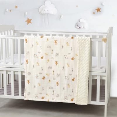 Biologische Mousseline Katoenen Baby Deken voor Pasgeborenen - Zachte Deken en Perfect Cadeau voor Baby Shower