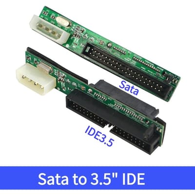 Sata naar IDE-adapter 2,5 Sata vrouwelijk naar 3,5 IDE mannelijk converter 40-pins poort 1,5 Gbs 2,5 naar 3,5 IDE-ondersteuning ATA 133 100 HDD CD DVD