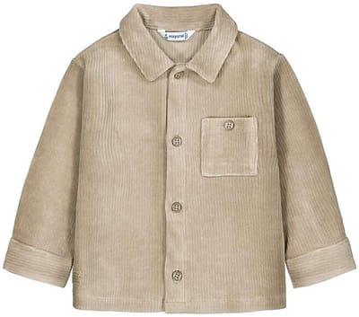 MAYORAL Knit Overshirt Overhemden Jongens - Beige - Maat 80