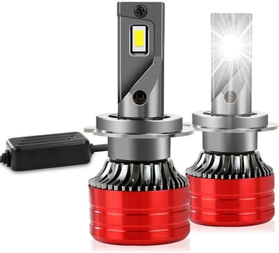 TLVX H7 Mini Turbo LED lampen 29.600 Lumen 6000k Helder Wit (set 2 stuks) CANBUS EMC adapter, Extra Fel, CSP LED CHIP 96 Watt Auto – Vrachtwagen - Scooter - Motor - Dimlicht - Grootlicht – Mistlicht -Koplampen - Autolamp - Autolampen 12V - 24V