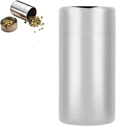 Duurzame theekan voor losse thee en theezakjes, handige metalen opbergcontainer voor koffiebonen (550ML)