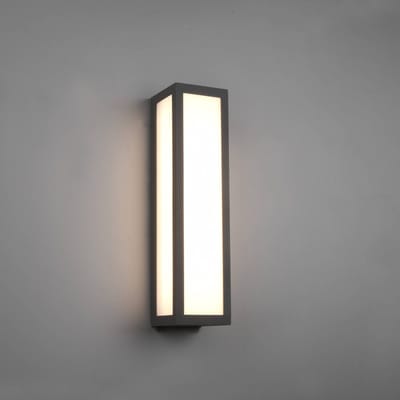 TRIO FUERTE - Wandlamp - Antraciet - incl. 1x SMD 10,5 W - Voetschakelaar - Buitenverlichting - IP54