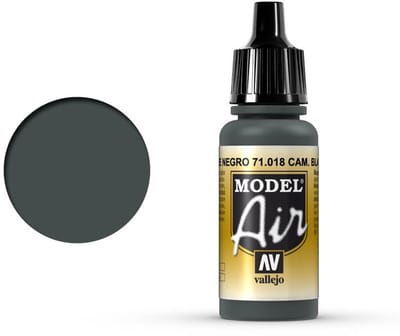Vallejo Hobbyverf Acrylverf - 71018 Model Air Camouflage Black Green - Acryl Verf flesje - 17 ml