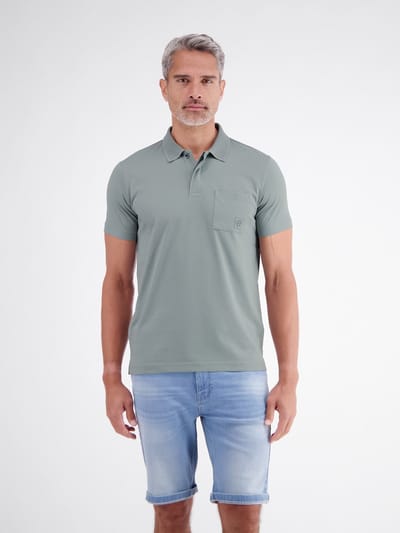LERROS Cool & Dry-poloshirt, effen met platgebreide kraag , Maat: S , Kleur: STORM GREY , 75% katoen, 25% polyester