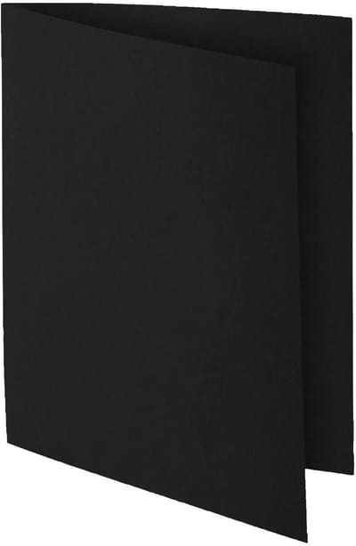 Exacompta 10x ROCK''S 210 Pak van 10 dossiermappen 210g/m2 24x32cm voor A4. - Zwart - 217118E