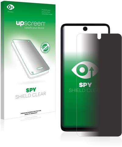 upscreen - privacy screenprotector voor Motorola Moto G62 5G - Folie Beschermfolie Blauwlichtfilter