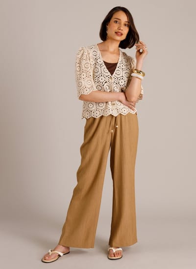 YEST Mayra Cover ups - Cream - maat 42