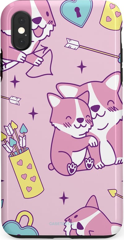 Casetastic Hoesje Geschikt voor Apple iPhone Xs Max - Stijlvolle Beschermende Duo-layer Case - Cupi Cori