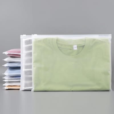 Hersluitbare Frosted Ritszakken 35 x 25 cm - 25 Stuks voor Kleding, Ondergoed en Cosmetica