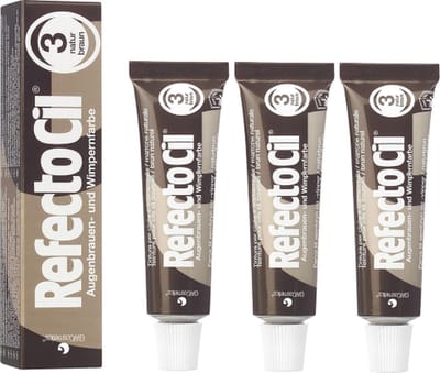 RefectoCil Wenkbrauw- en Wimperverf - Nr. 3 Bruin - 3 x 15 ml