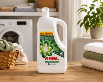 Ariel Universeel+ vloeibaar wasmiddel 5 liter 100 wasbeurten wasmiddel voor witte en bonte was krachtige reiniging frisse geur