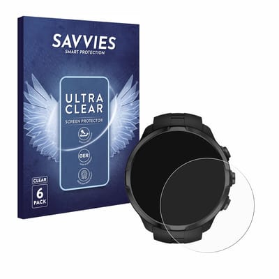Savvies - Screenprotector voor Suunto Spartan Sport / Ultra - Folie Beschermfolie transparant 6 Stuks