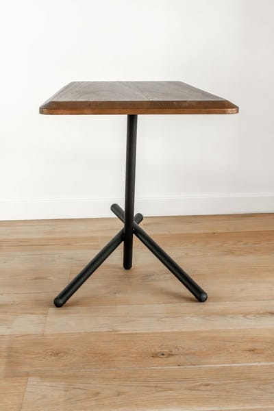 VLHOME Hoge kwaliteit Walnoot houten bijzettafel 54 x40x 51H