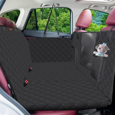 Achterbankverlenging Hond - Hondenautohoes Autostoel - Veilig Reizen - Vergroot Zitvlak - 132x63 cm - Zwart