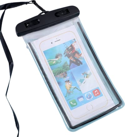 Livano Waterdichte Telefoonhoesjes - Waterdicht Telefoonzakje - Waterproof Festival Opbergtasje - Documententasje - Waterbestendig - Zwart