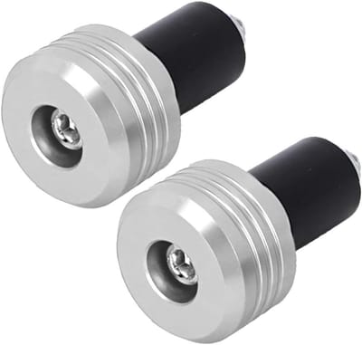 Motorfiets Stuurgrepen - Aluminium Handvatten - Comfortabel Rijden - Slijtvast Aluminium - 22 mm Stuurdiameter - Zilver