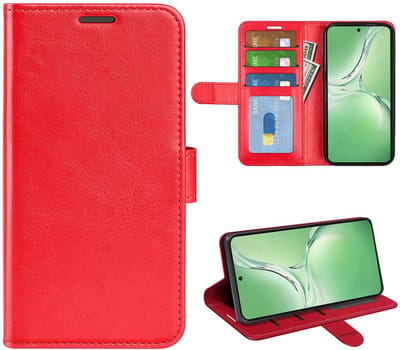 MobyDefend Hoesje - Geschikt voor OnePlus Nord CE 4 - Wallet Book Case (Sluiting Achterkant) - Rood