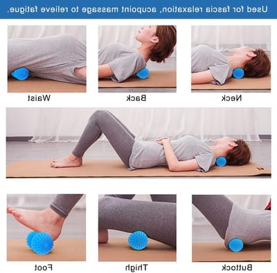 Peanut Massage Ball voor Diepe Weefselmassage, Trigger Point Therapie voor Nek, Rug en Schouders, Ontspanning voor Spieren en Gewrichten (Blauw)