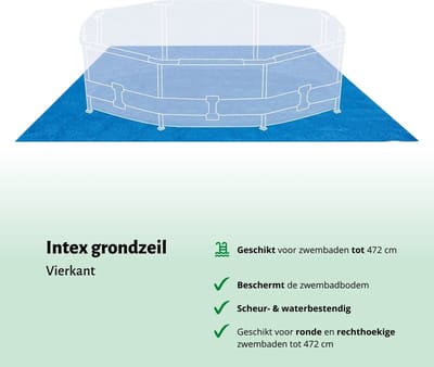 Intex Rond Opblaasbaar Easy Set Zwembad - 366 x 76 cm - Blauw - Inclusief Pomp - Onderhoudspakket - Filter - Grondzeil - Solar Mat - Ladder - Voetenbad - 8-delig