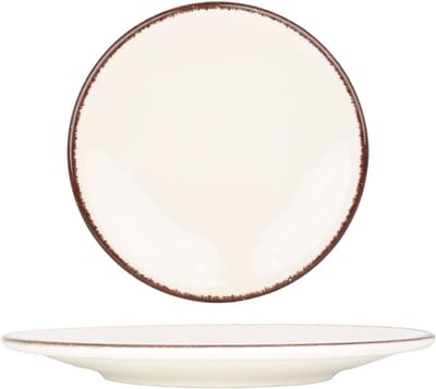 Kütahya Porselen Dinerbord - Atlantis - Porselein - 25 cm - set van 6