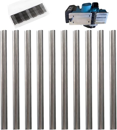 Dailygoods - Set van 10 HSS Planer Messen 82 mm - Hoogwaardige Houtbewerkingsbladen voor Bosch en Handplaners